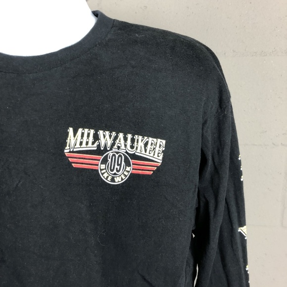 American Biker Image Men’s Long Sleeve Shirt Size - Picture 4 of 5